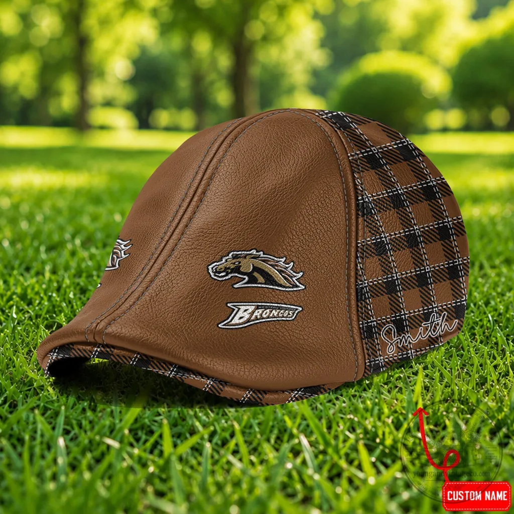 Western Michigan Broncos NCAA Premium Ivy Cap Flat Cap with Custom Name Western Michigan Broncos NCAA Premium Ivy Cap Flat Cap with Custom Name