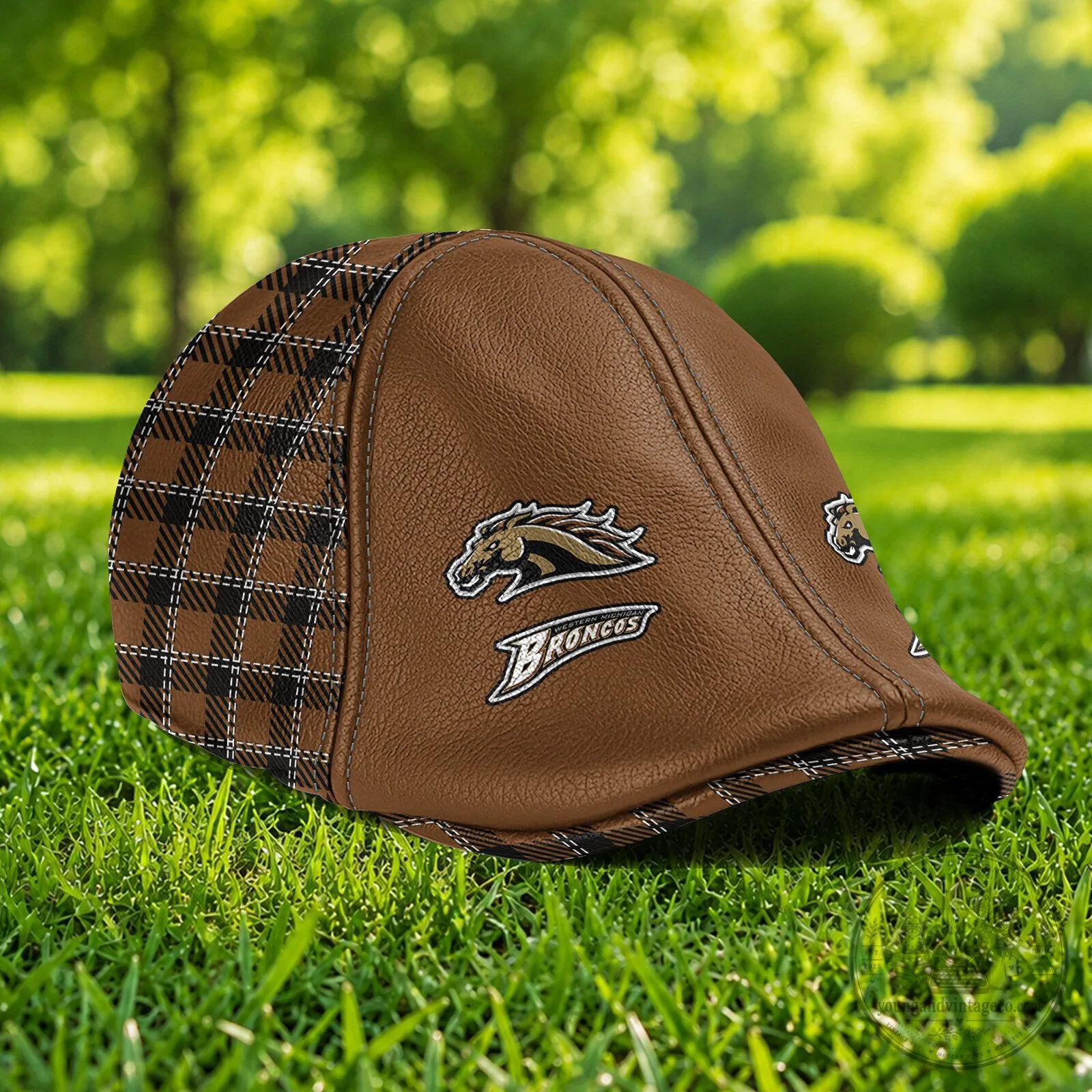 Western Michigan Broncos NCAA Premium Ivy Cap Flat Cap with Custom Name 5 Western Michigan Broncos NCAA Premium Ivy Cap Flat Cap with Custom Name