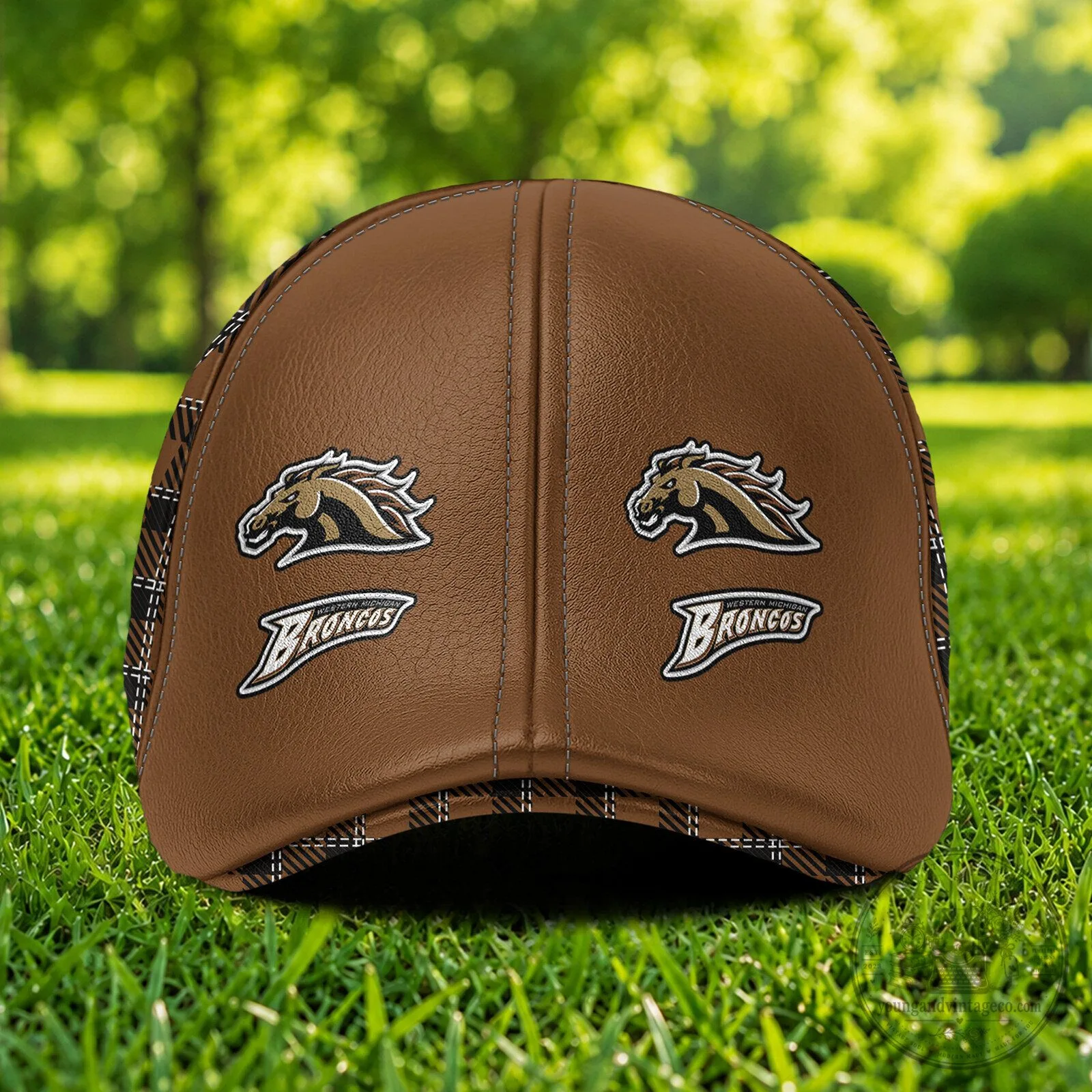 Western Michigan Broncos NCAA Premium Ivy Cap Flat Cap with Custom Name 6 Western Michigan Broncos NCAA Premium Ivy Cap Flat Cap with Custom Name