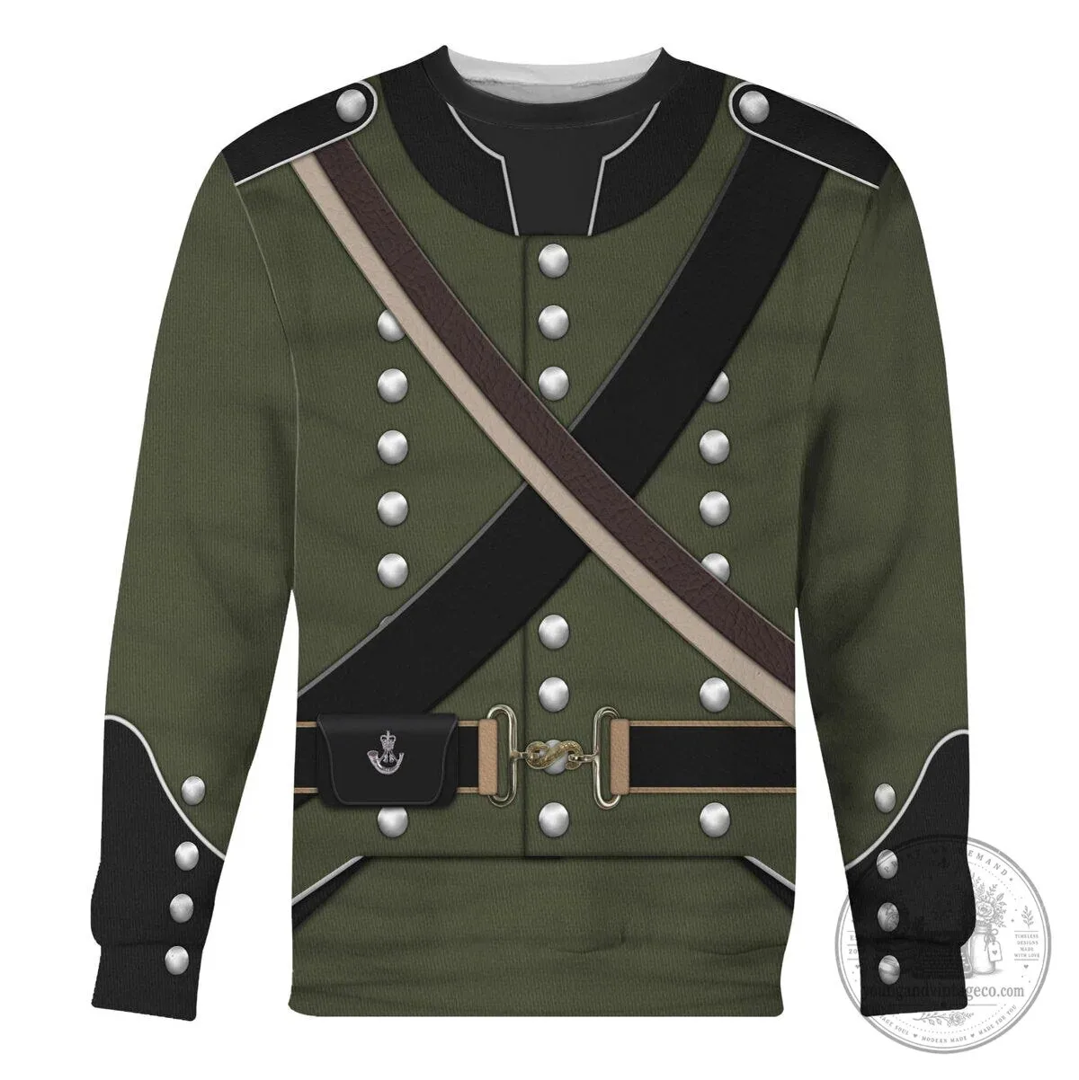 95th Rifle Regiment Rifleman 1806-1815 Uniform Historical Cosplay Hoodie 22 95th Rifle Regiment Rifleman 1806-1815 Uniform Historical Cosplay Hoodie