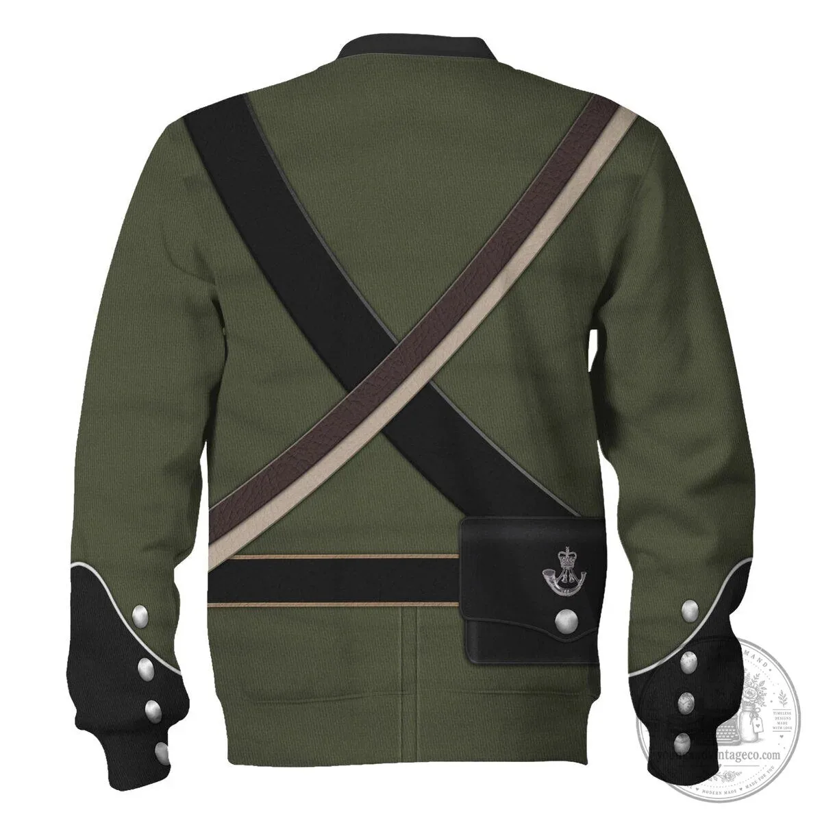95th Rifle Regiment Rifleman 1806-1815 Uniform Historical Cosplay Hoodie 27 95th Rifle Regiment Rifleman 1806-1815 Uniform Historical Cosplay Hoodie