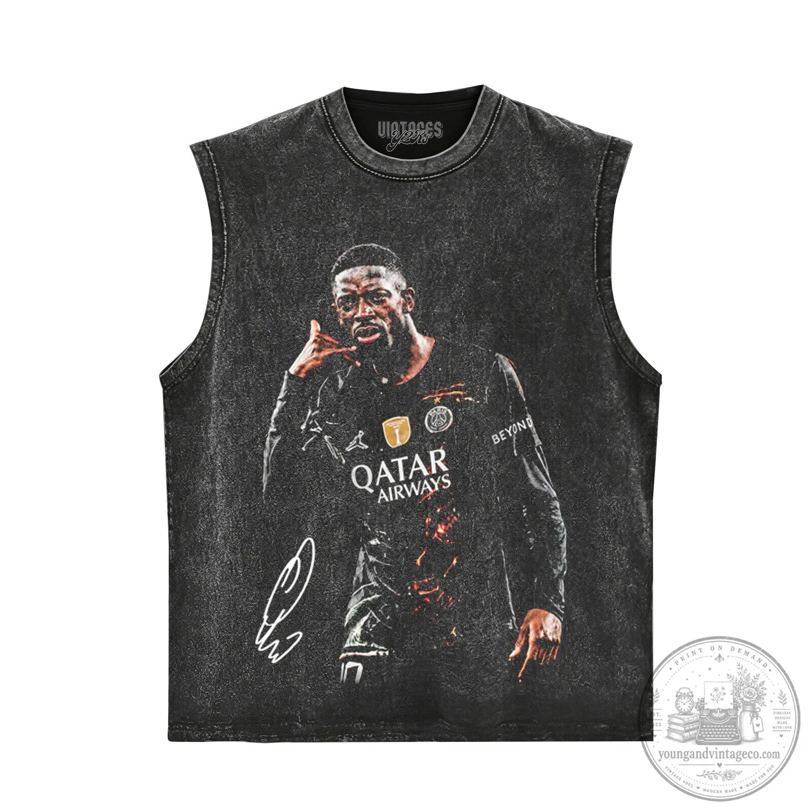 Ousmane Dembele Dialed In Football Player Graphic T-Shirt 9 Ousmane Dembele Dialed In Football Player Graphic T-Shirt