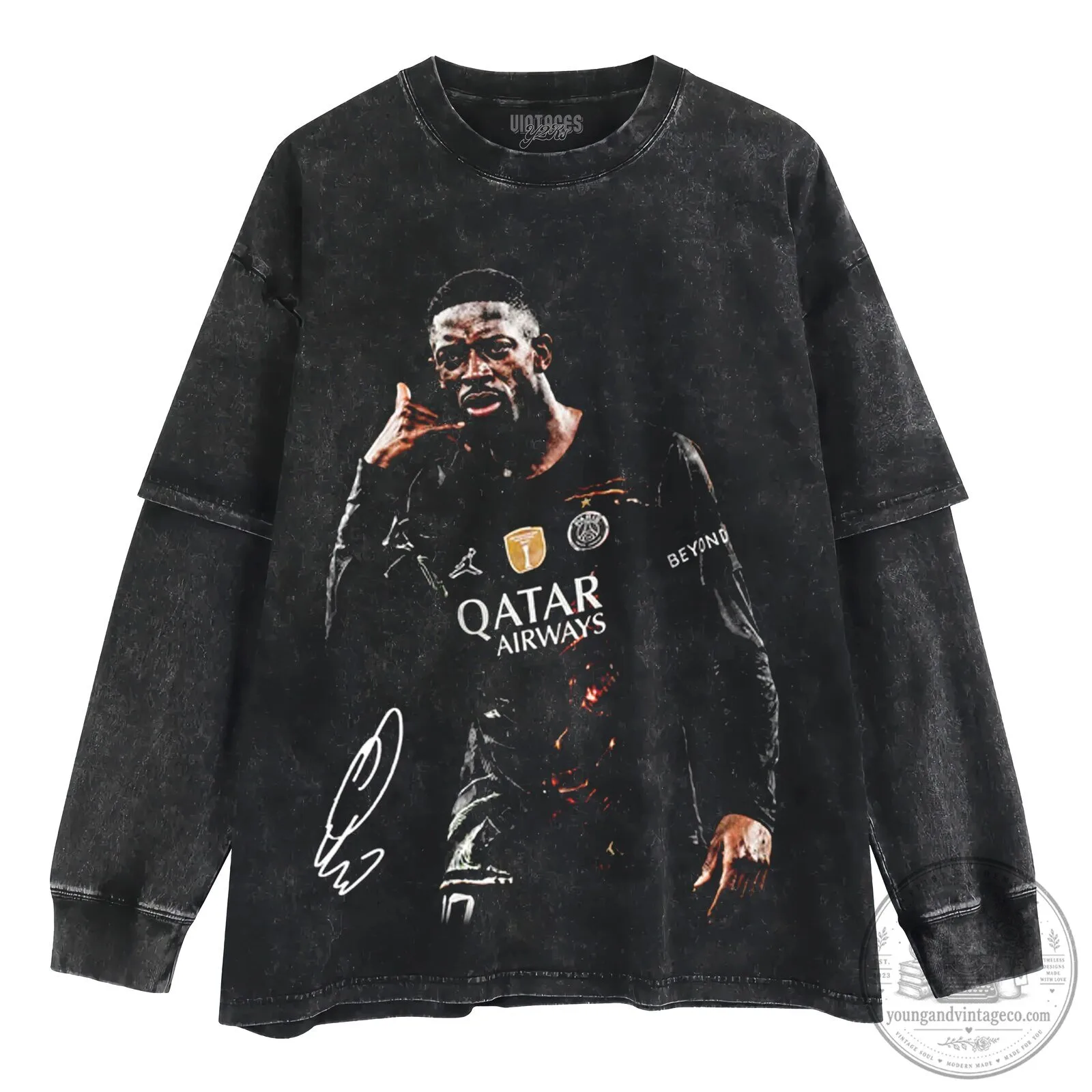 Ousmane Dembele Dialed In Football Player Graphic T-Shirt 10 Ousmane Dembele Dialed In Football Player Graphic T-Shirt