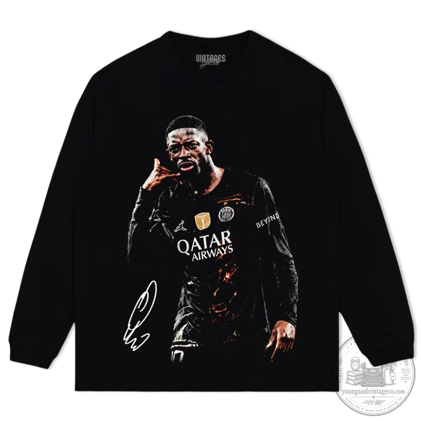 Ousmane Dembele Dialed In Football Player Graphic T-Shirt 11 Ousmane Dembele Dialed In Football Player Graphic T-Shirt