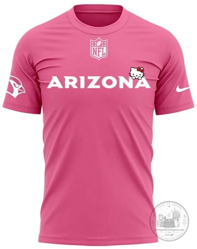 Arizona Cardinals Hello Kitty Football Team Pink Jersey 4 Arizona Cardinals Hello Kitty Football Team Pink Jersey