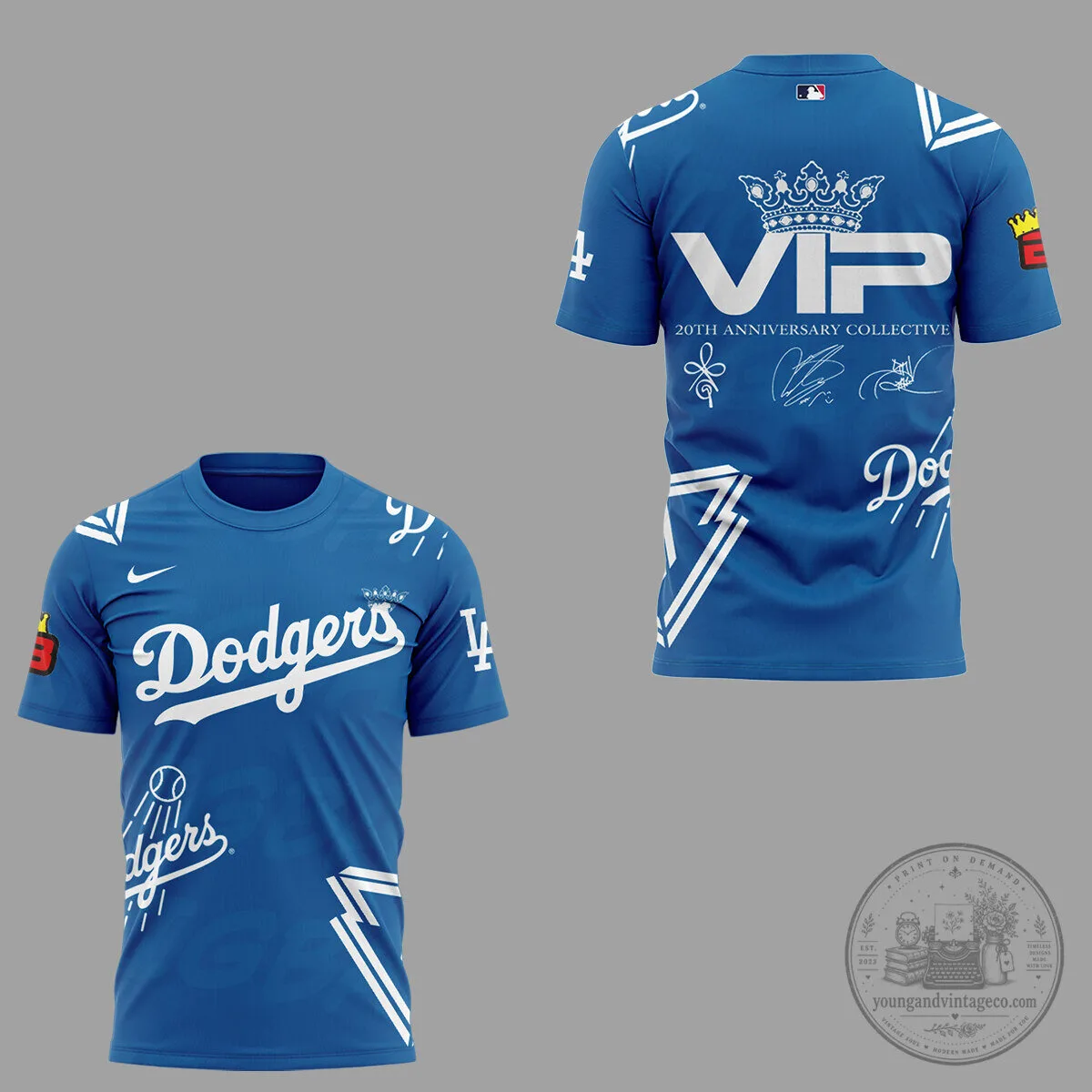 Dodgers 20th Anniversary Collective VIP Baseball Jersey 3 Dodgers 20th Anniversary Collective VIP Baseball Jersey