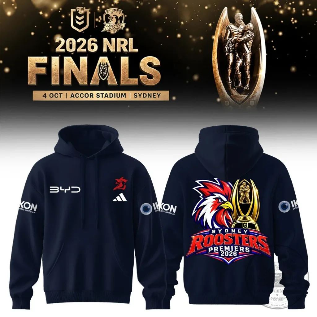 2026 Hoodie of Sydney Roosters, National Rugby League Champions