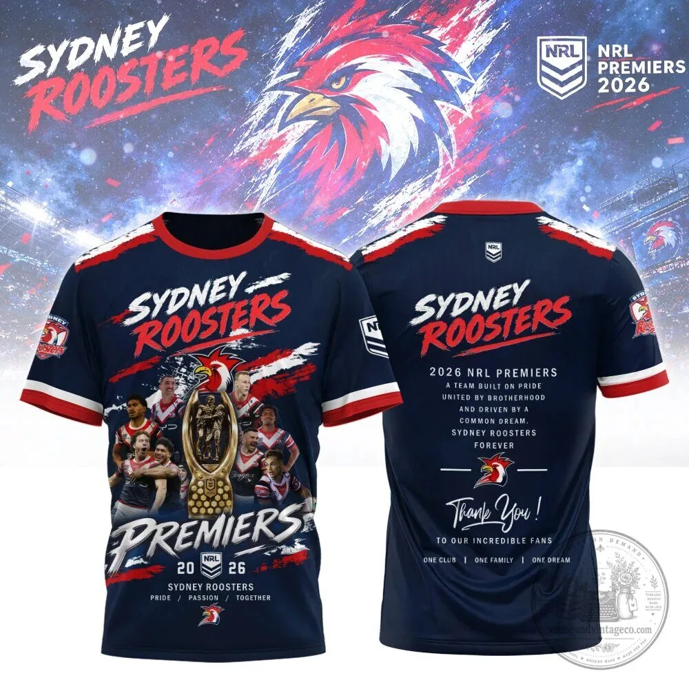 Commemorative Rugby League Jersey for 2026 NRL Premiers - Sydney Roosters