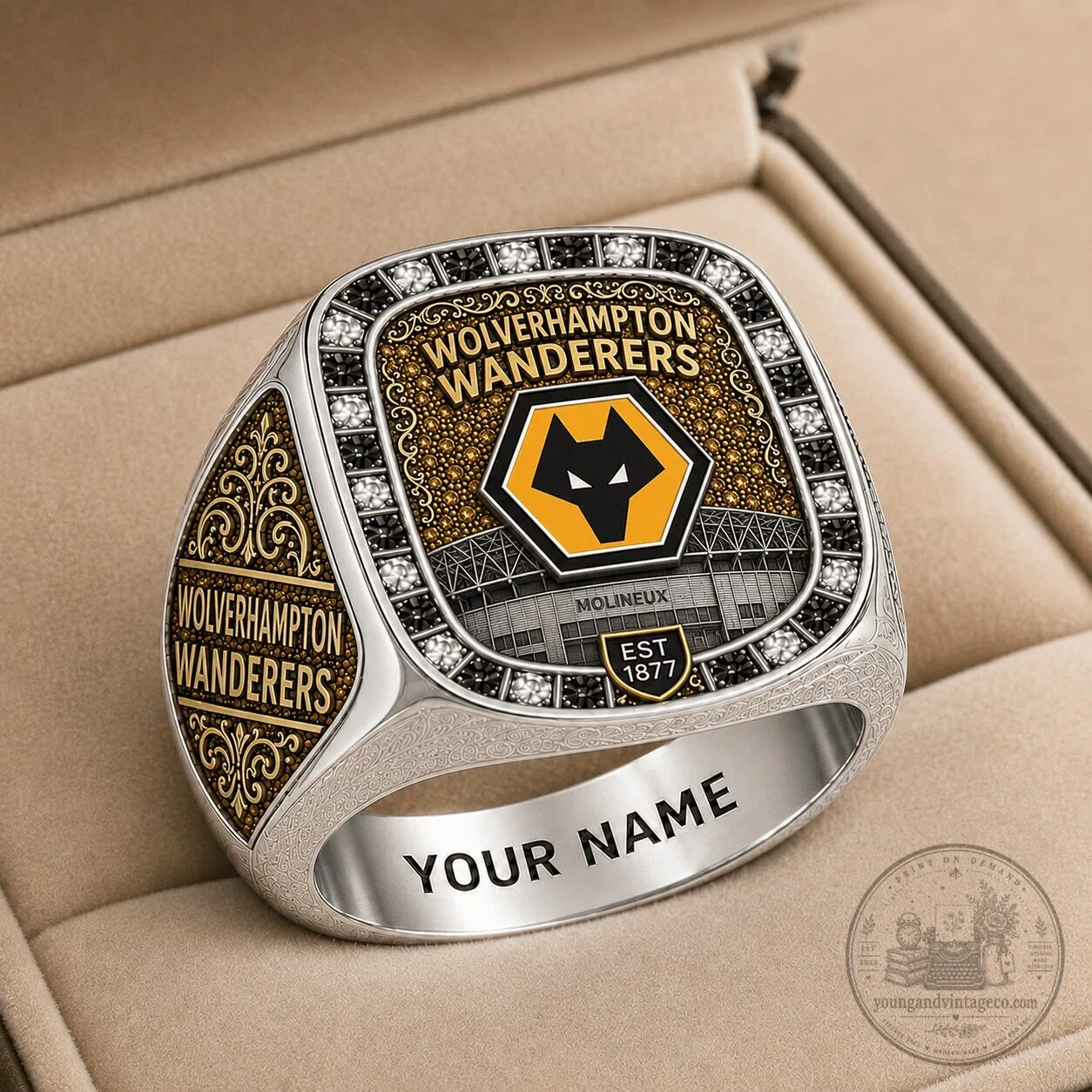 Wolverhampton Wanderers Football Club Molineux Stadium Championship Ring
