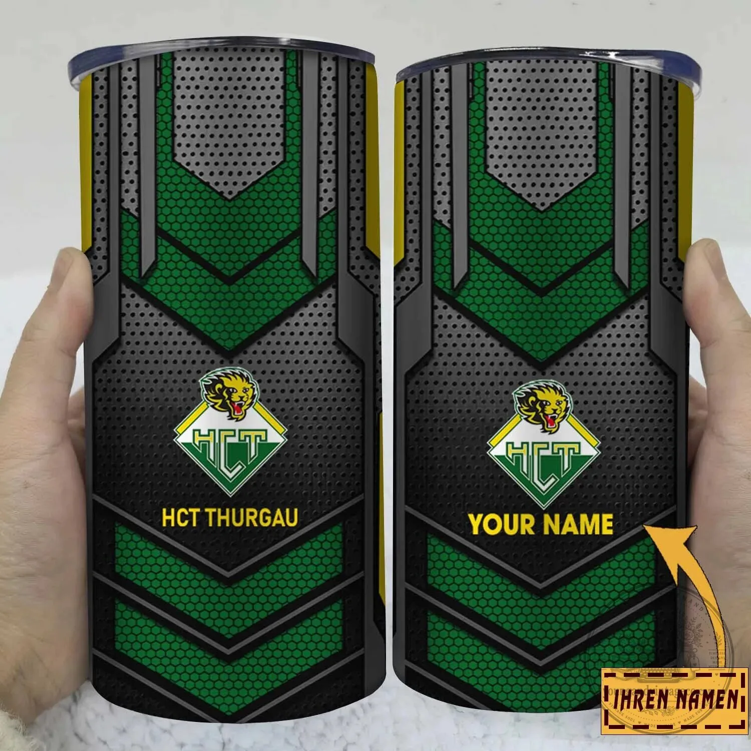 HC Thurgau Ice Hockey Team Personalized Name Travel Tumbler