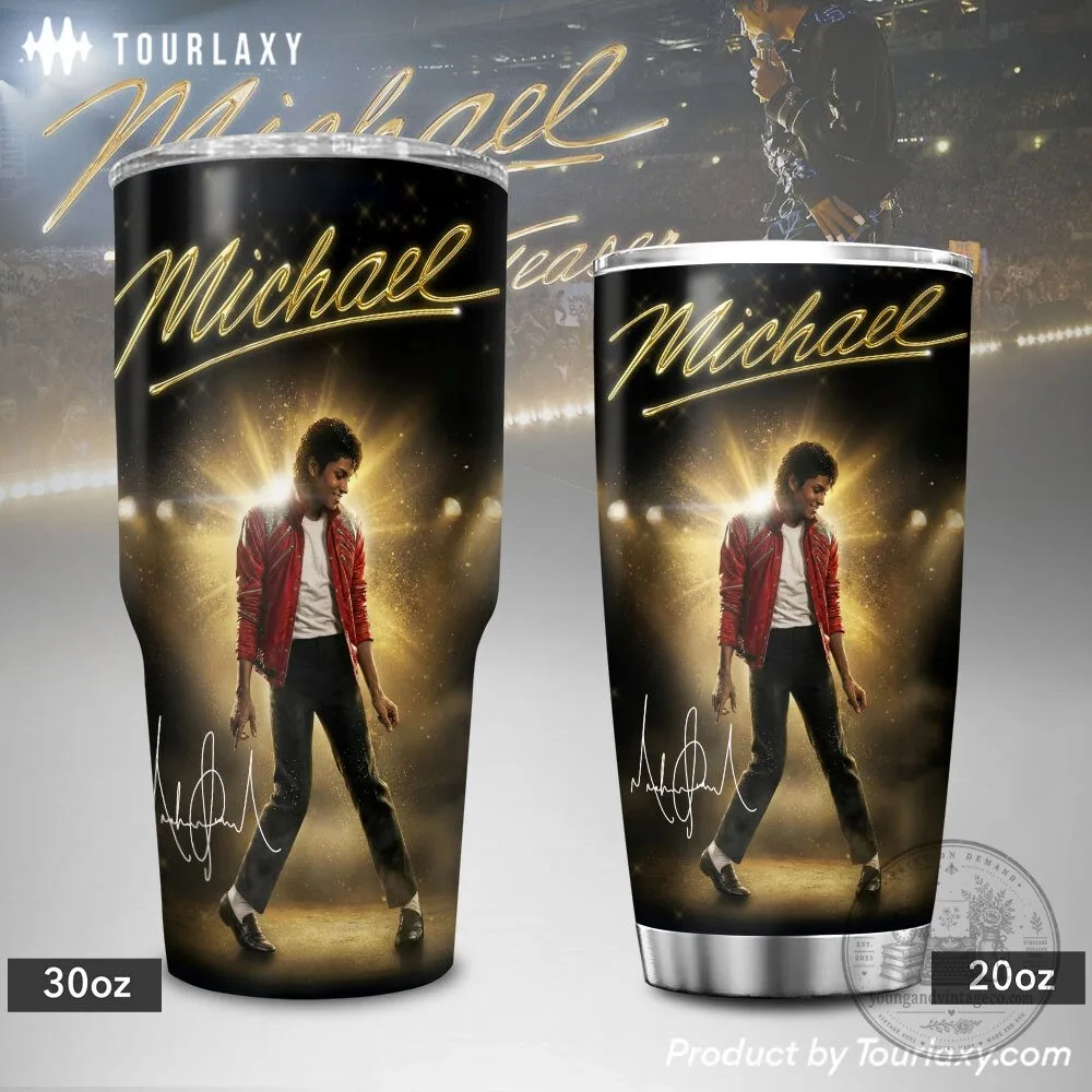 Michael Jackson Moonwalker King of Pop Music Tumbler