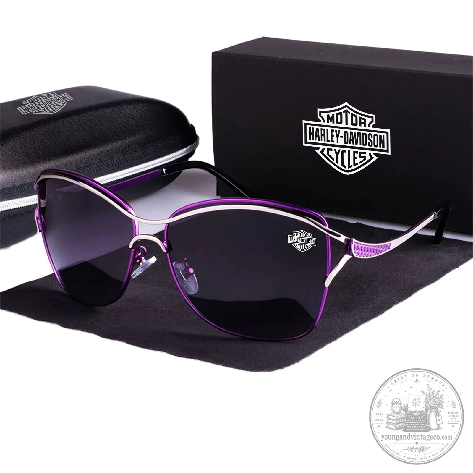 Harley-Davidson Custom Name Polarized Purple Fashion Sunglasses 8 Harley-Davidson Custom Name Polarized Purple Fashion Sunglasses