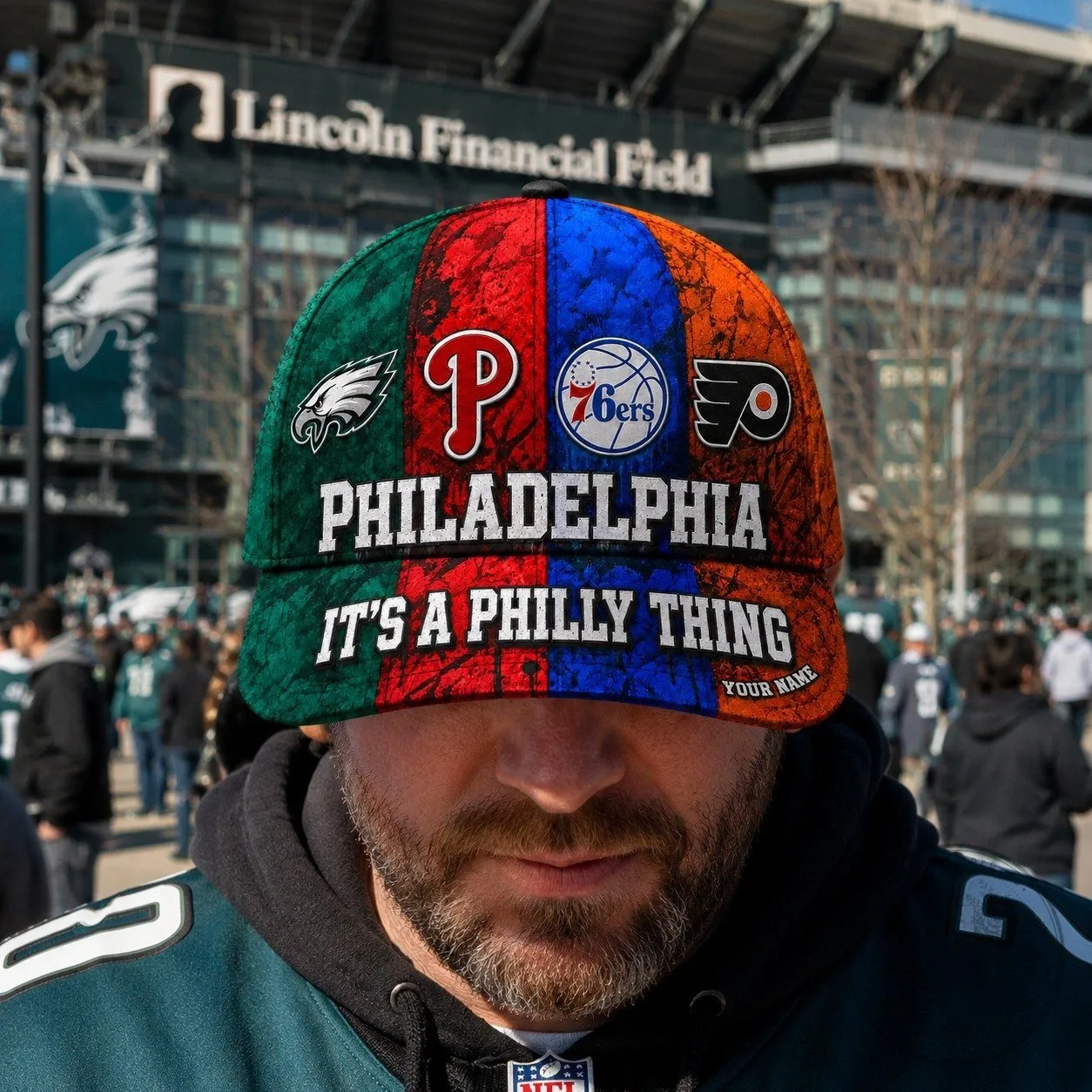 Custom Hat Featuring Philadelphia Sports Teams: It's A Philly Thing 12 Custom Hat Featuring Philadelphia Sports Teams: It