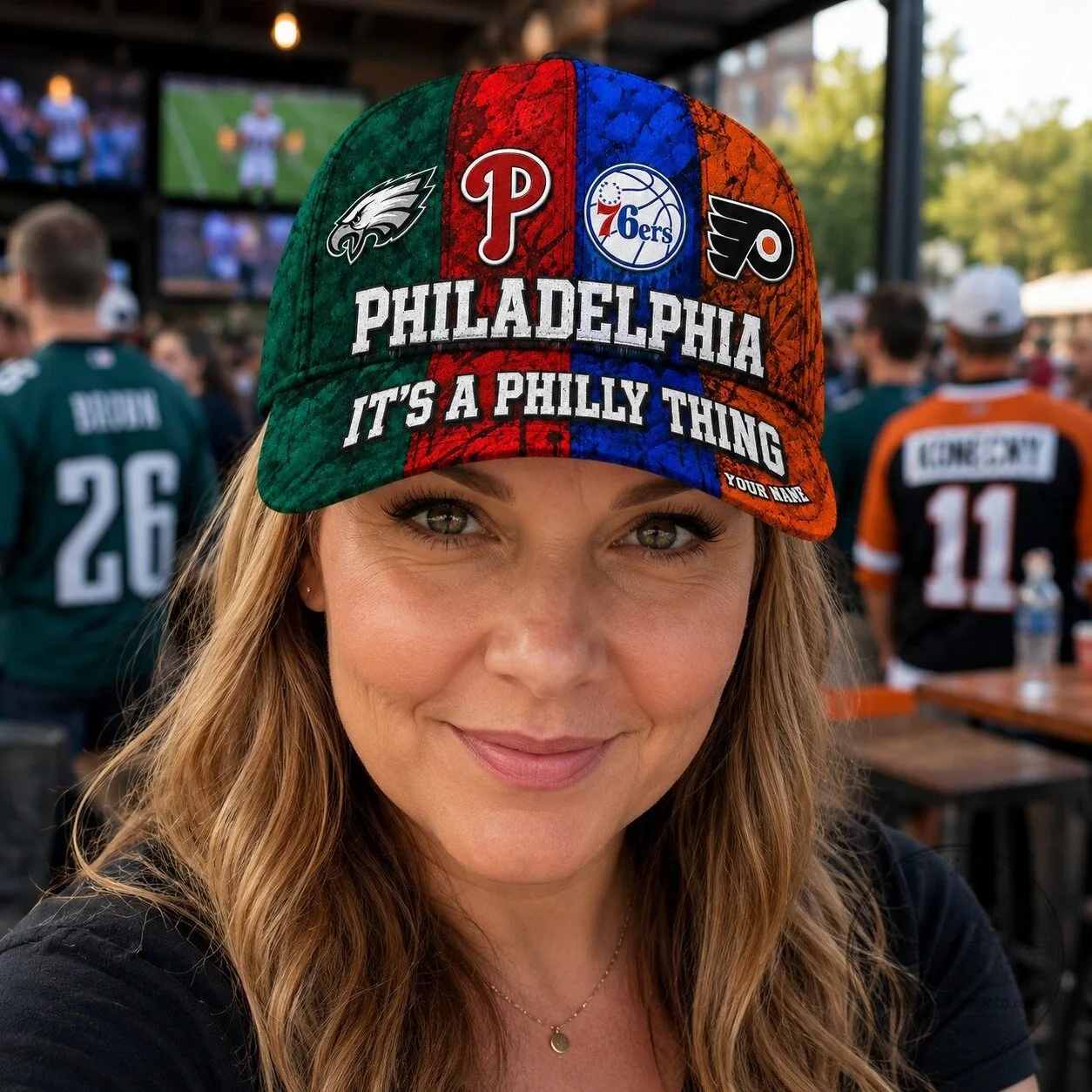 Custom Hat Featuring Philadelphia Sports Teams: It's A Philly Thing 13 Custom Hat Featuring Philadelphia Sports Teams: It