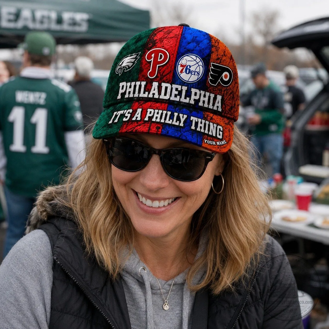 Custom Hat Featuring Philadelphia Sports Teams: It's A Philly Thing 14 Custom Hat Featuring Philadelphia Sports Teams: It