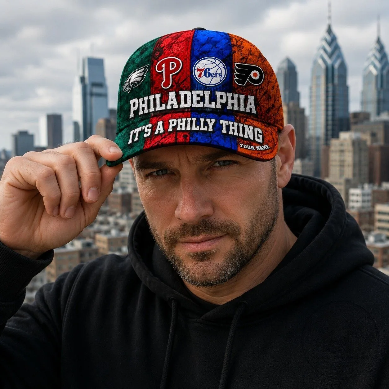 Custom Hat Featuring Philadelphia Sports Teams: It's A Philly Thing 16 Custom Hat Featuring Philadelphia Sports Teams: It