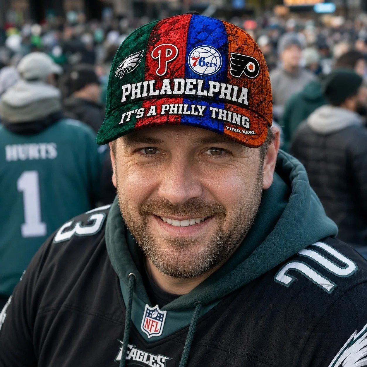 Custom Hat Featuring Philadelphia Sports Teams: It's A Philly Thing 18 Custom Hat Featuring Philadelphia Sports Teams: It