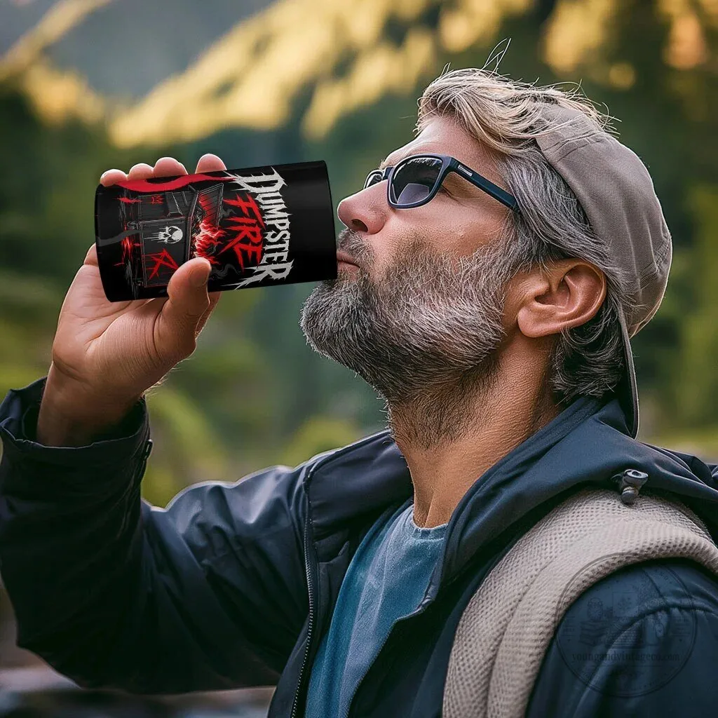 Dumpster Fire Everything Is Fine Skull Can Cooler Tumbler 13 Dumpster Fire Everything Is Fine Skull Can Cooler Tumbler