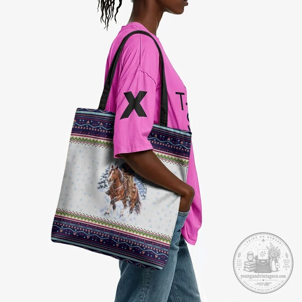 Nat Love African American Cowboy Winter Snow Fair Isle Pattern Tote Bag 5 Nat Love African American Cowboy Winter Snow Fair Isle Pattern Tote Bag