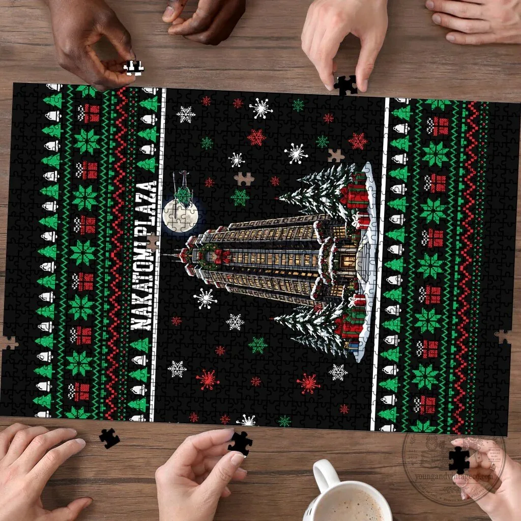 Nakatomi Plaza Christmas Party Ugly Sweater Style Jigsaw Puzzle 6 Nakatomi Plaza Christmas Party Ugly Sweater Style Jigsaw Puzzle