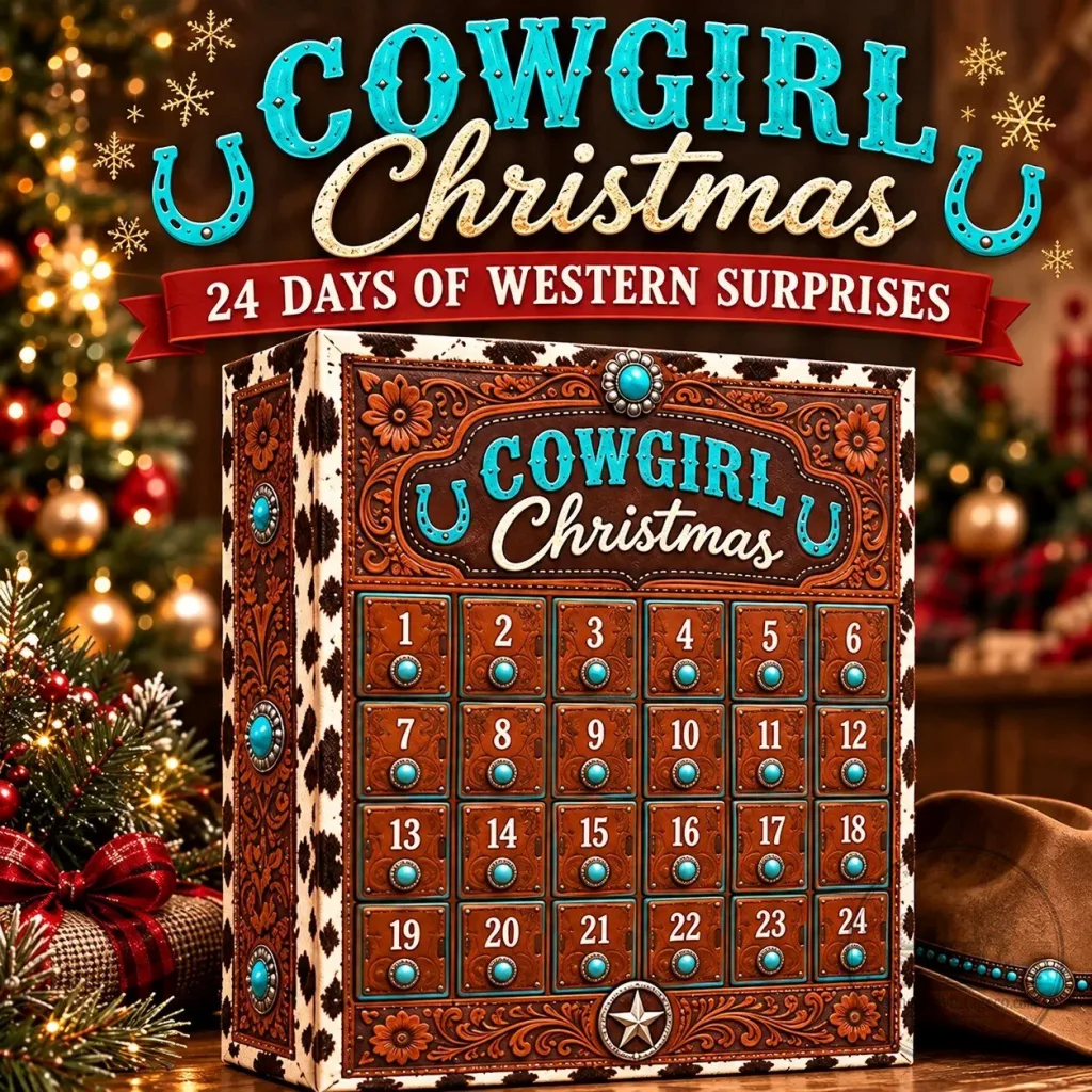 Cowgirl Christmas 24 Day Western Surprises Advent Countdown Calendar Cowgirl Christmas 24 Day Western Surprises Advent Countdown Calendar