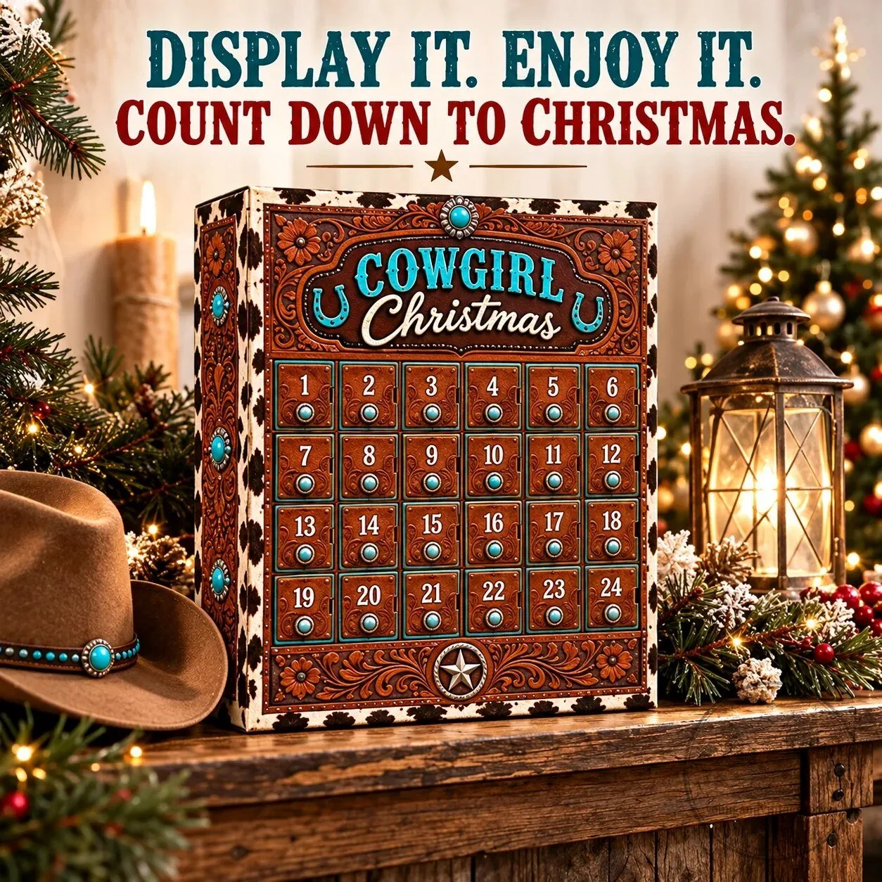 Cowgirl Christmas 24 Day Western Surprises Advent Countdown Calendar 13 Cowgirl Christmas 24 Day Western Surprises Advent Countdown Calendar