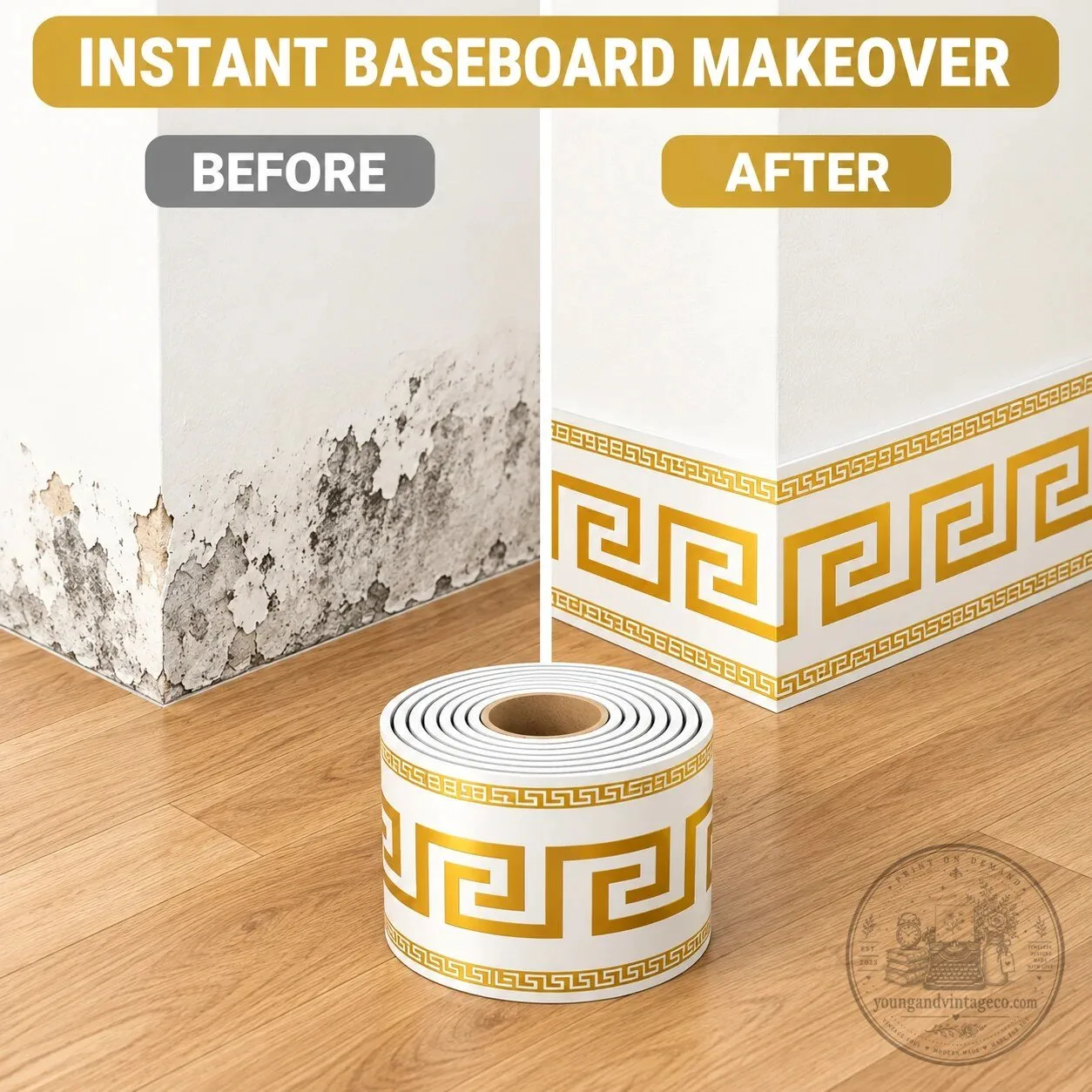 Self-Adhesive Skirting Board Border Sticker Wall Edge Trim Strip 13 Self-Adhesive Skirting Board Border Sticker Wall Edge Trim Strip