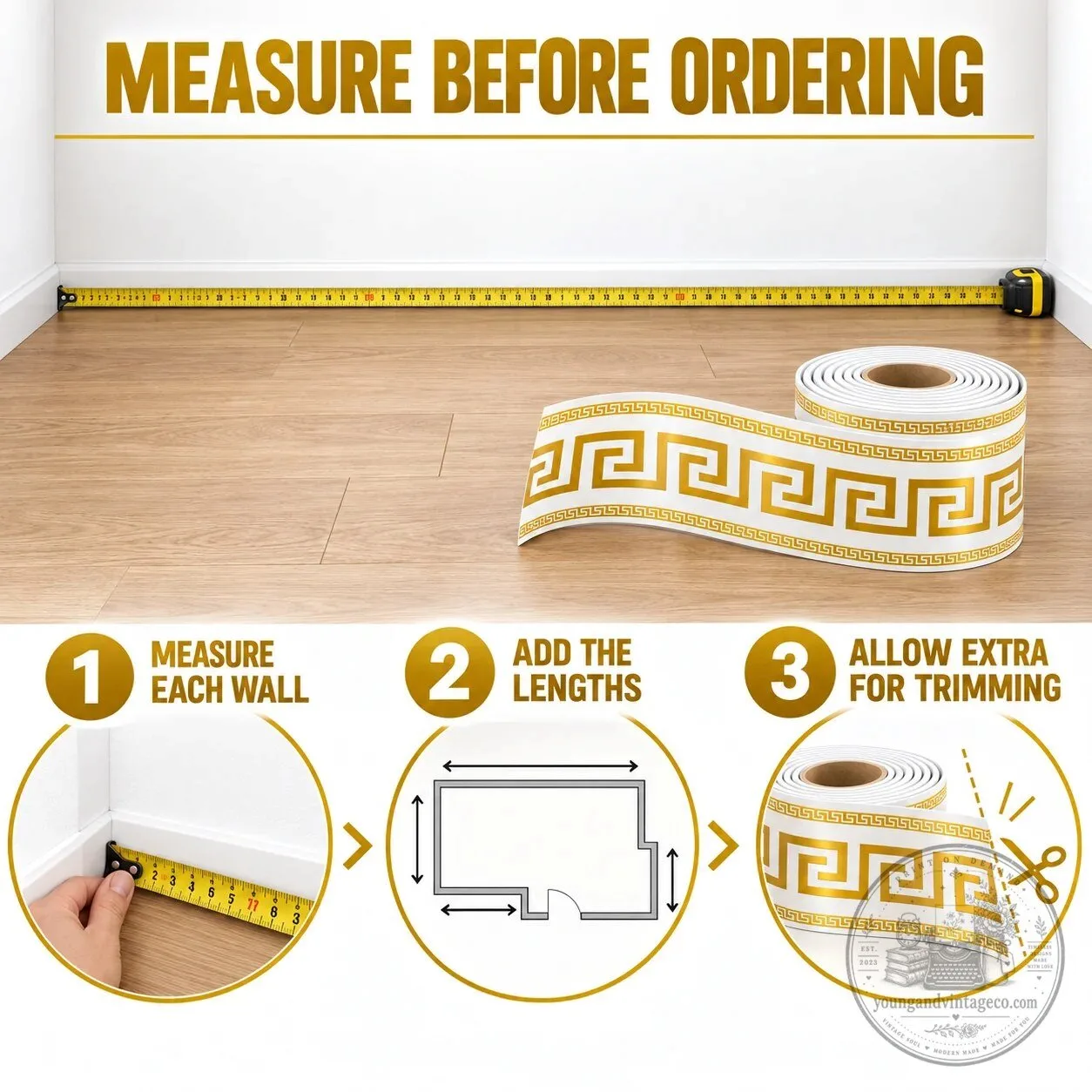 Self-Adhesive Skirting Board Border Sticker Wall Edge Trim Strip 15 Self-Adhesive Skirting Board Border Sticker Wall Edge Trim Strip