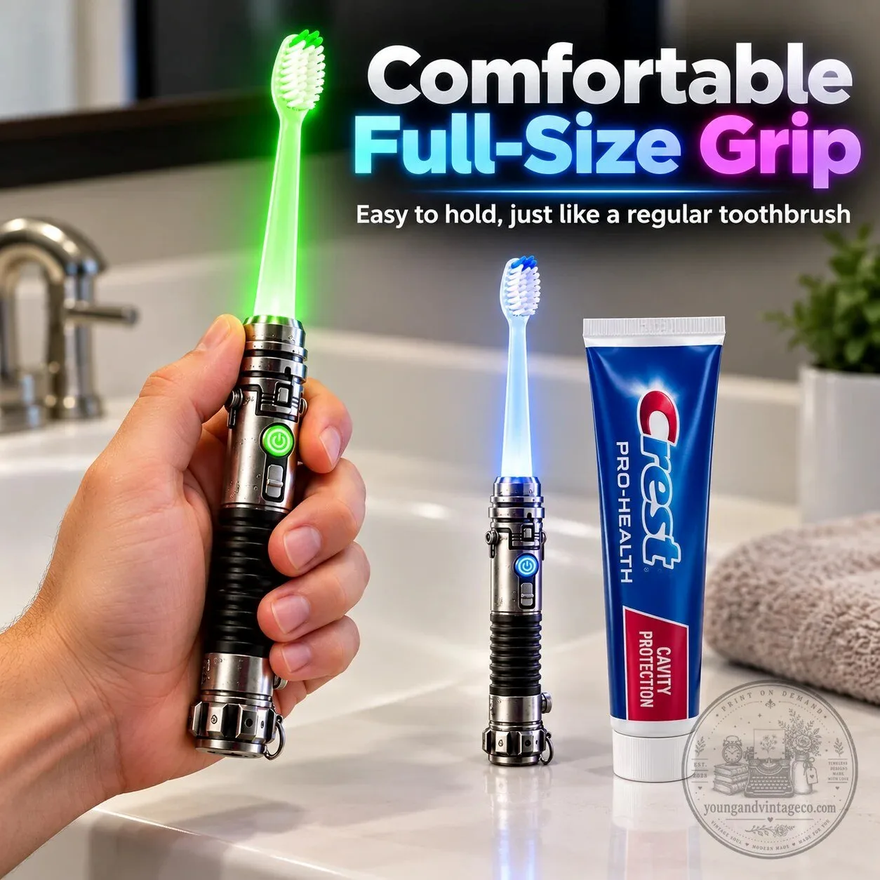 Four Glow Colors Light Up Toothbrush with Green Blue Red Purple LED Lights 16 Four Glow Colors Light Up Toothbrush with Green Blue Red Purple LED Lights