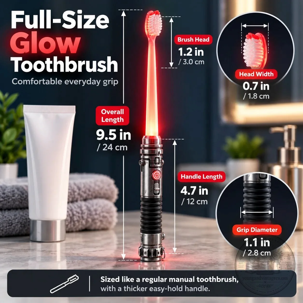 Four Glow Colors Light Up Toothbrush with Green Blue Red Purple LED Lights 17 Four Glow Colors Light Up Toothbrush with Green Blue Red Purple LED Lights