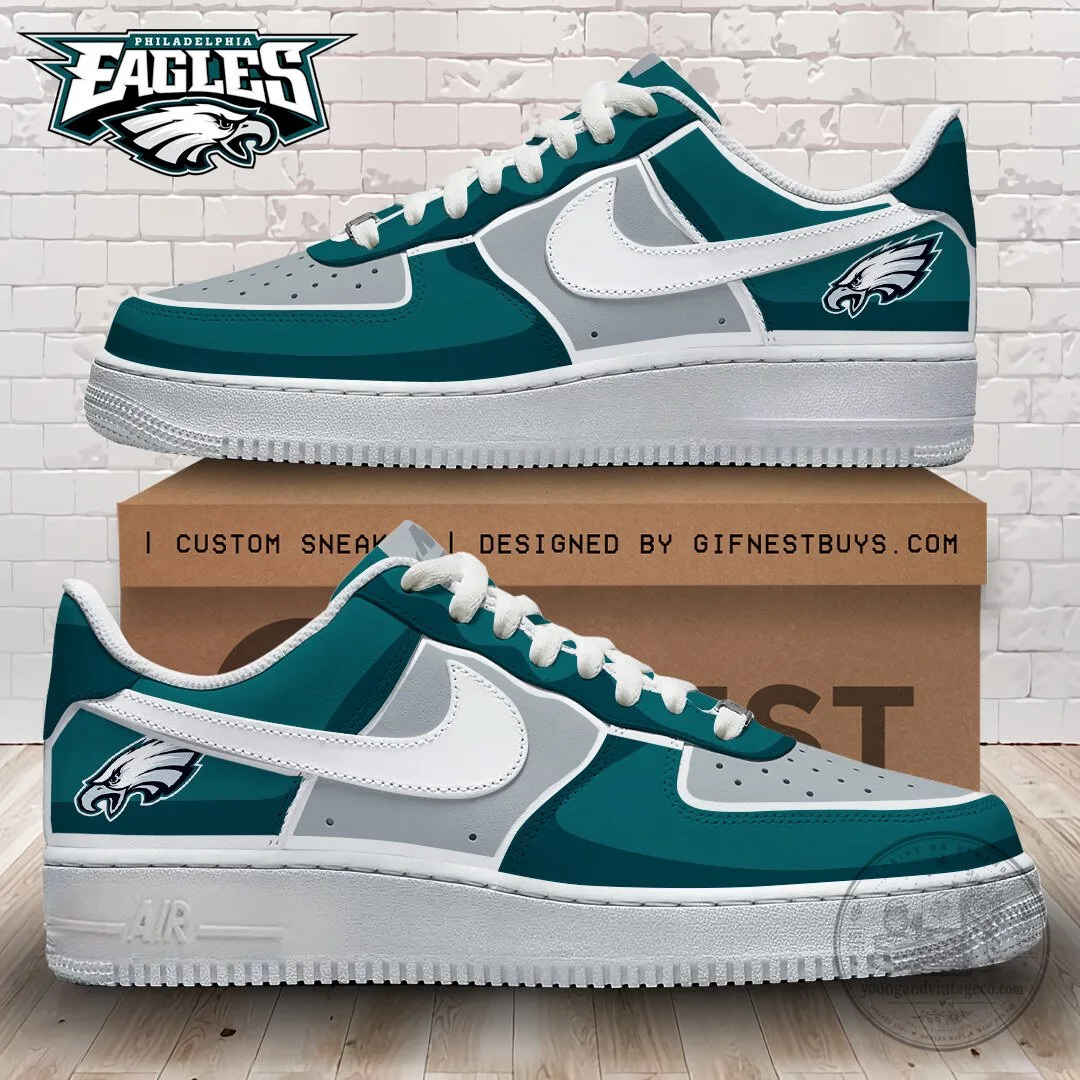 Philadelphia Eagles Custom Design Athletic Shoes 1 Philadelphia Eagles Custom Design Athletic Shoes