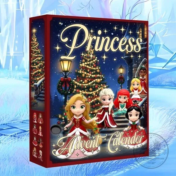 Disney Princess Christmas Advent Calendar Countdown Box with Mini Ornaments 3 Disney Princess Christmas Advent Calendar Countdown Box with Mini Ornaments