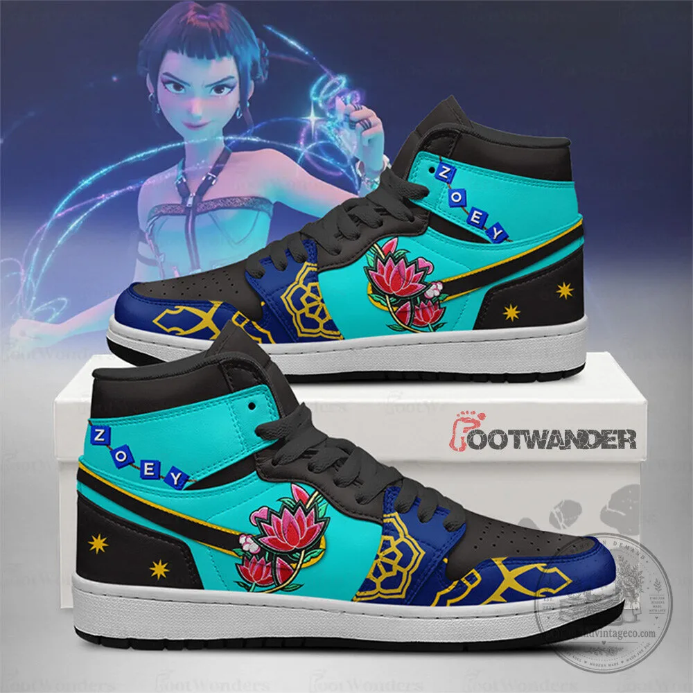 Zoey K-Pop Demon Hunter High Top Sneakers for Women, Men, and Kids