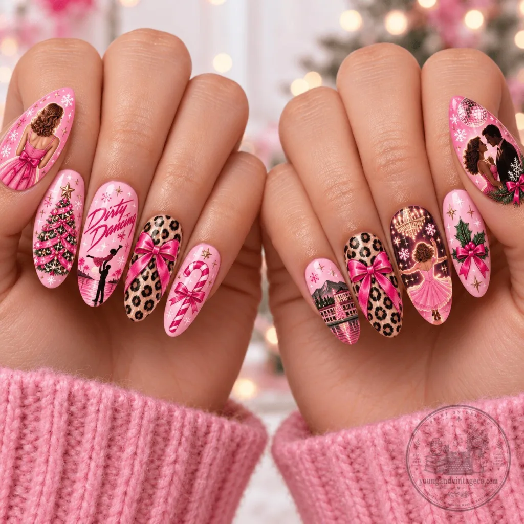 Dolly Parton Christmas Dirty Dancing Leopard Print Press On Nails Set Dolly Parton Christmas Dirty Dancing Leopard Print Press On Nails Set