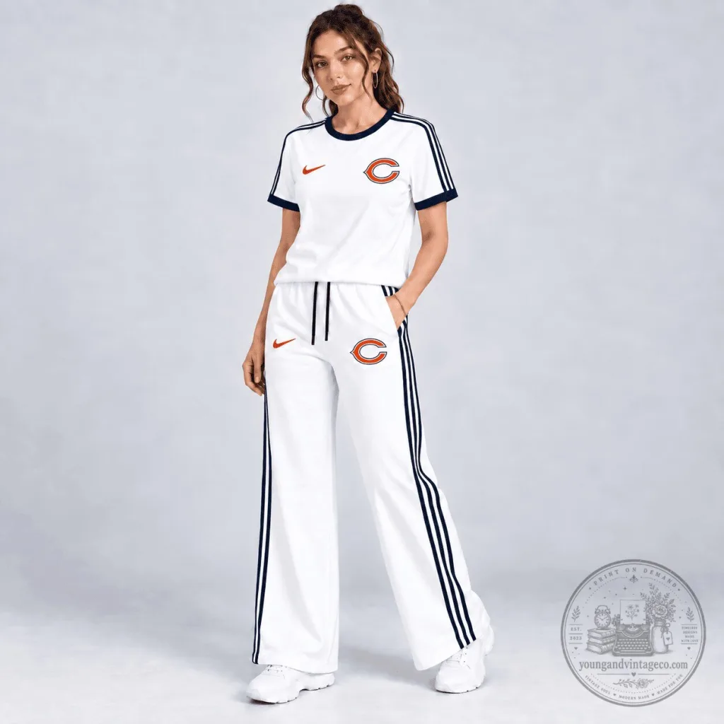 Chicago Bears Shirt and Pants Set for Women, Casual NFL Fan Apparel 51 Chicago Bears Shirt and Pants Set for Women, Casual NFL Fan Apparel