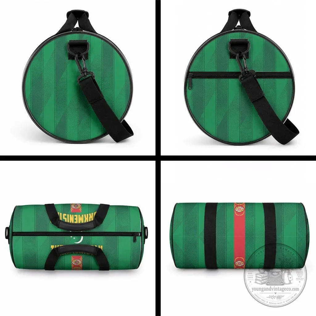 Turkmenistan Flag Design Duffle Bag Happy Independence Day Travel Gym Bag 7 Turkmenistan Flag Design Duffle Bag Happy Independence Day Travel Gym Bag