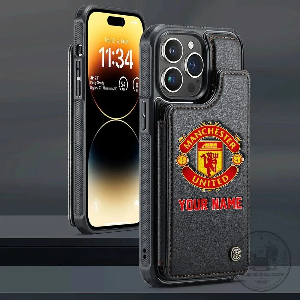 Manchester United Personalized Name Leather Flip Wallet Phone Case 10 Manchester United Personalized Name Leather Flip Wallet Phone Case