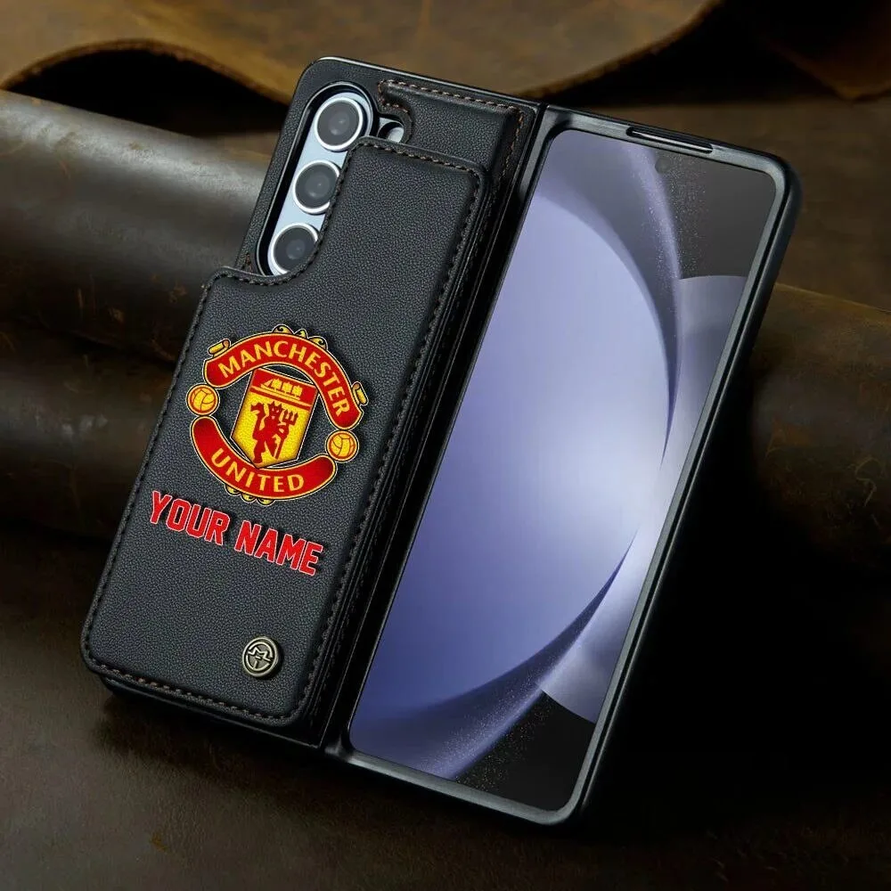 Manchester United Personalized Name Leather Flip Wallet Phone Case 15 Manchester United Personalized Name Leather Flip Wallet Phone Case