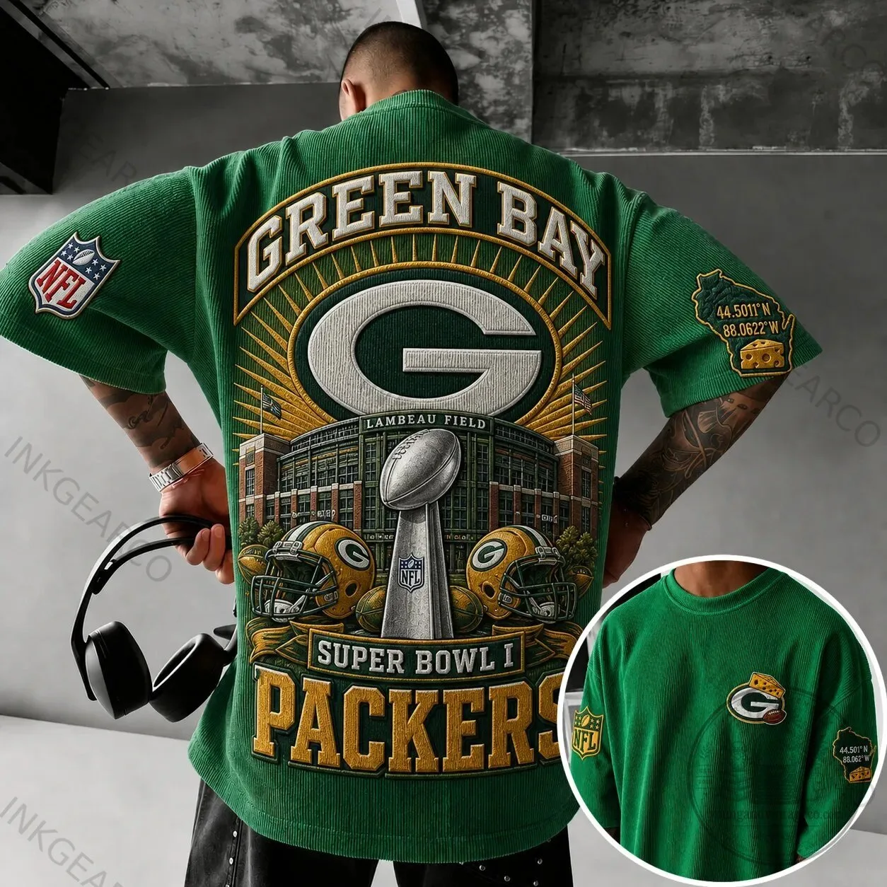 Green Bay Packers Super Bowl I Lambeau Field T-Shirt