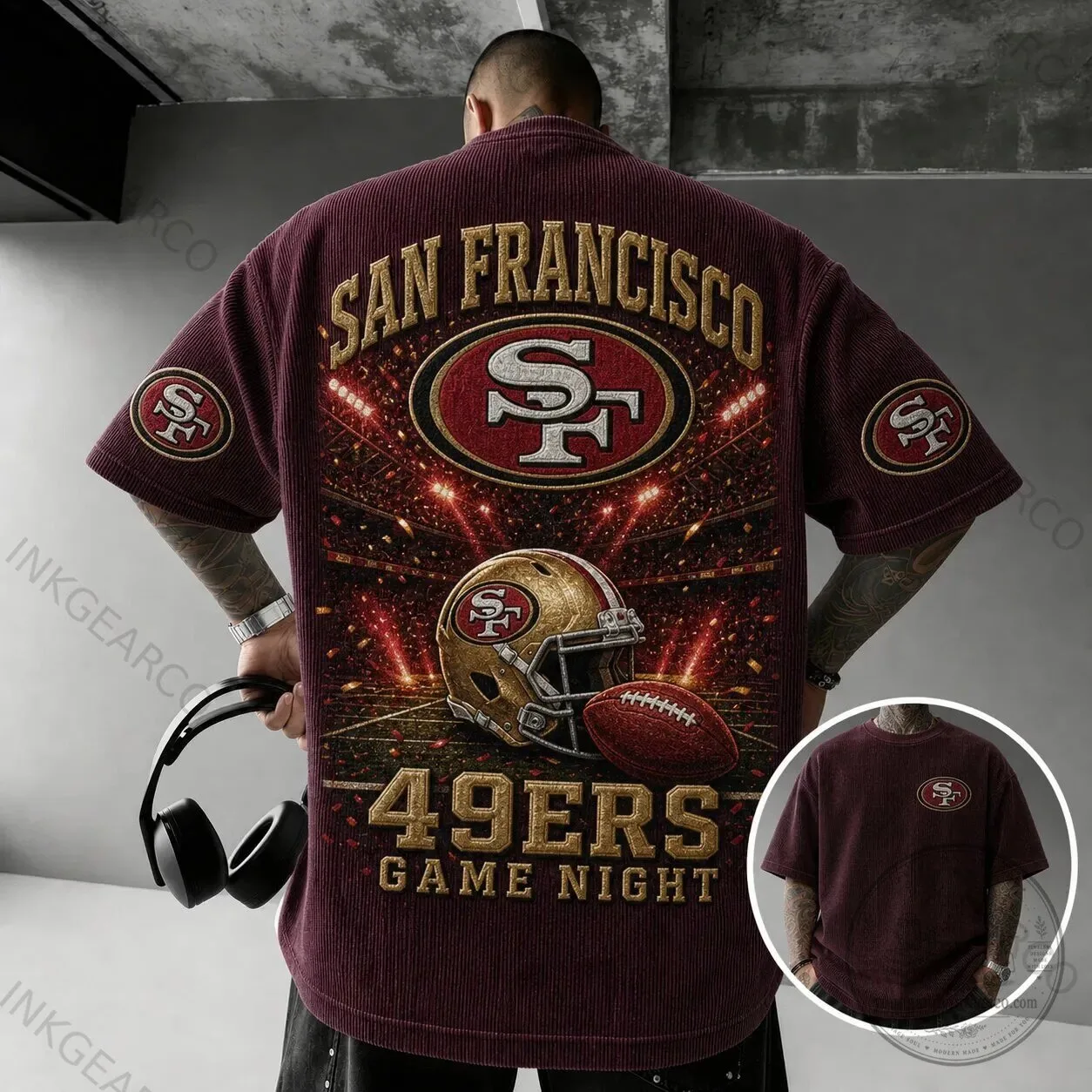 San Francisco 49ers Game Night Football Fan T-Shirt