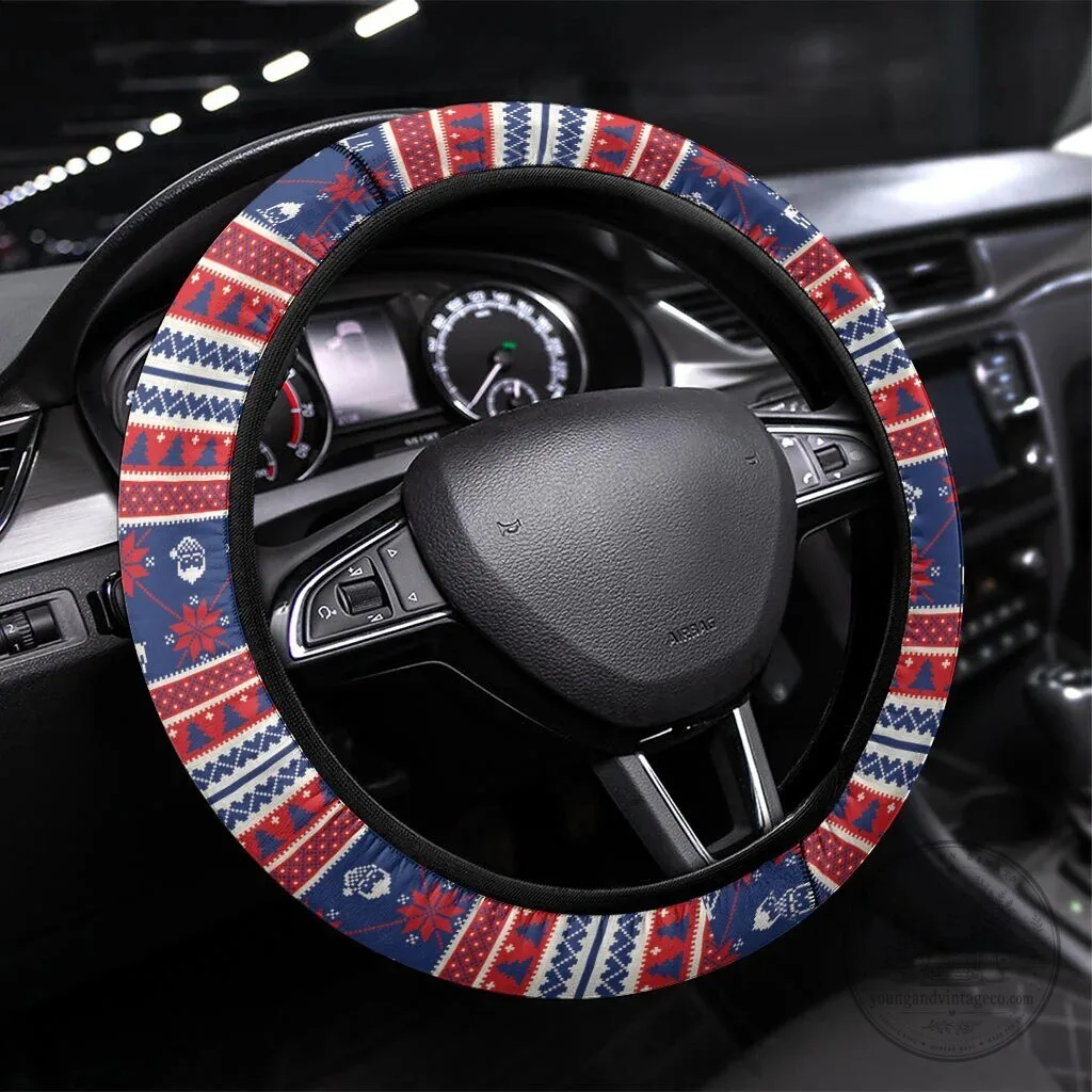 Norge Christmas Steering Wheel Cover Ro Ro Viking Santa Claus LT01