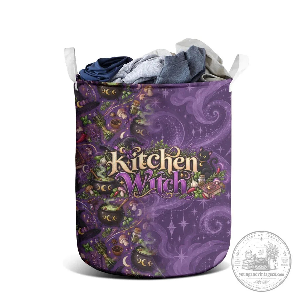 Kitchen Witch Mystical Cauldron And Black Cat Laundry Basket 7 Kitchen Witch Mystical Cauldron And Black Cat Laundry Basket