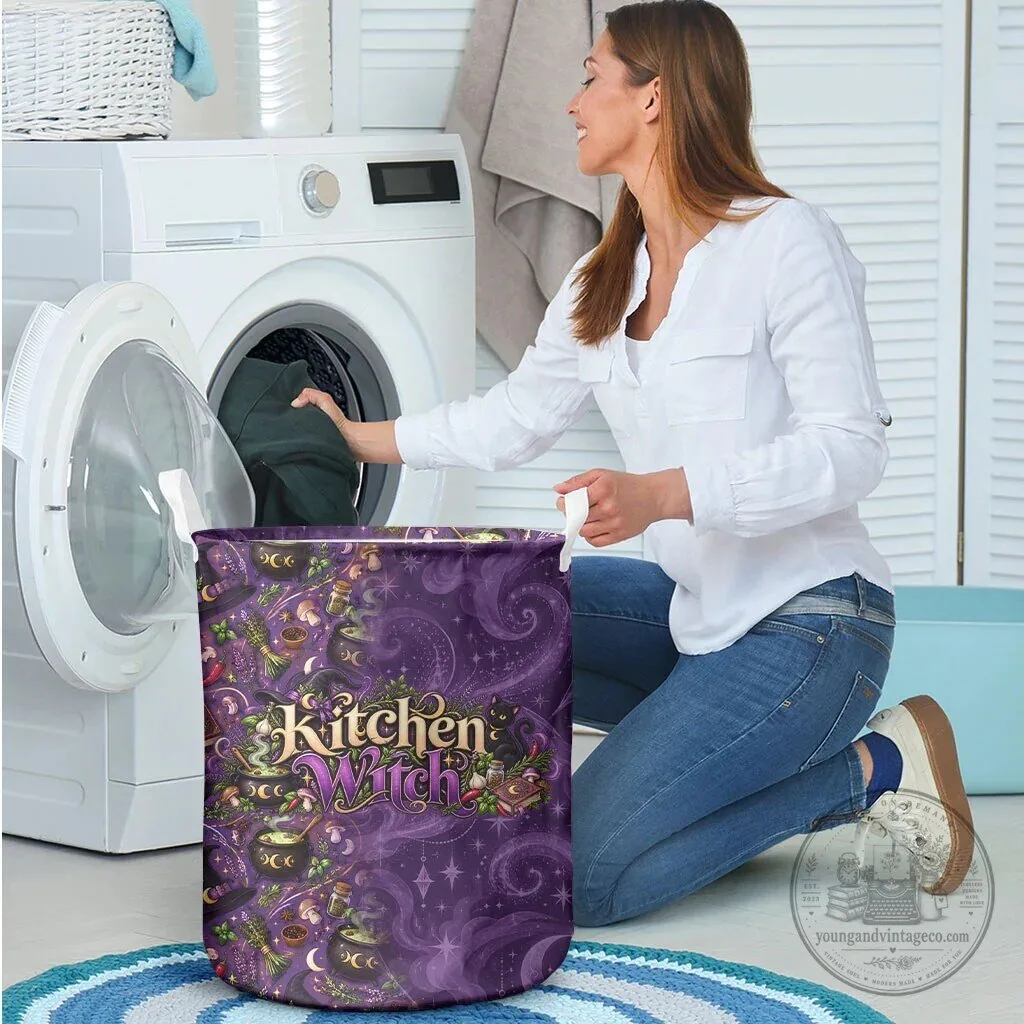 Kitchen Witch Mystical Cauldron And Black Cat Laundry Basket 8 Kitchen Witch Mystical Cauldron And Black Cat Laundry Basket